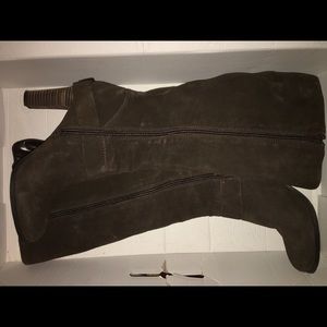 Nine West Ninston Suede Wide Shaft Boots